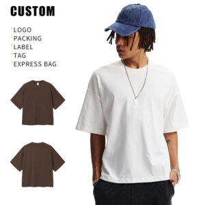 Custom Oversized T-Shirt  Men Streetwear Tee Private Label OEM
