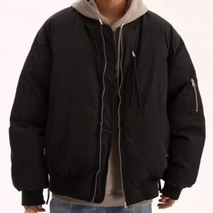 Custom Puffer Bomber Jacket Streetwear Winter Jacket Manufacturer