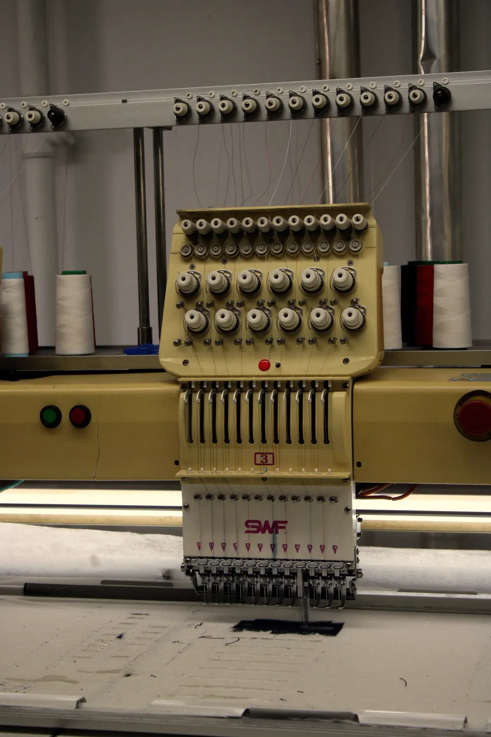 embroidery thread colorfastness production machine