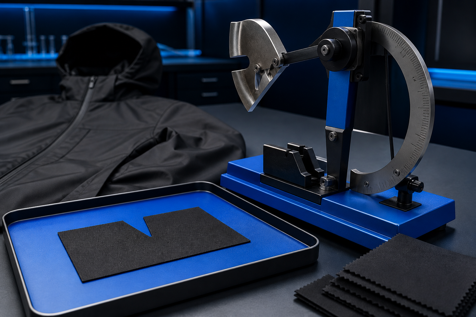 streetwear fabric tear strength test with Elmendorf apparatus