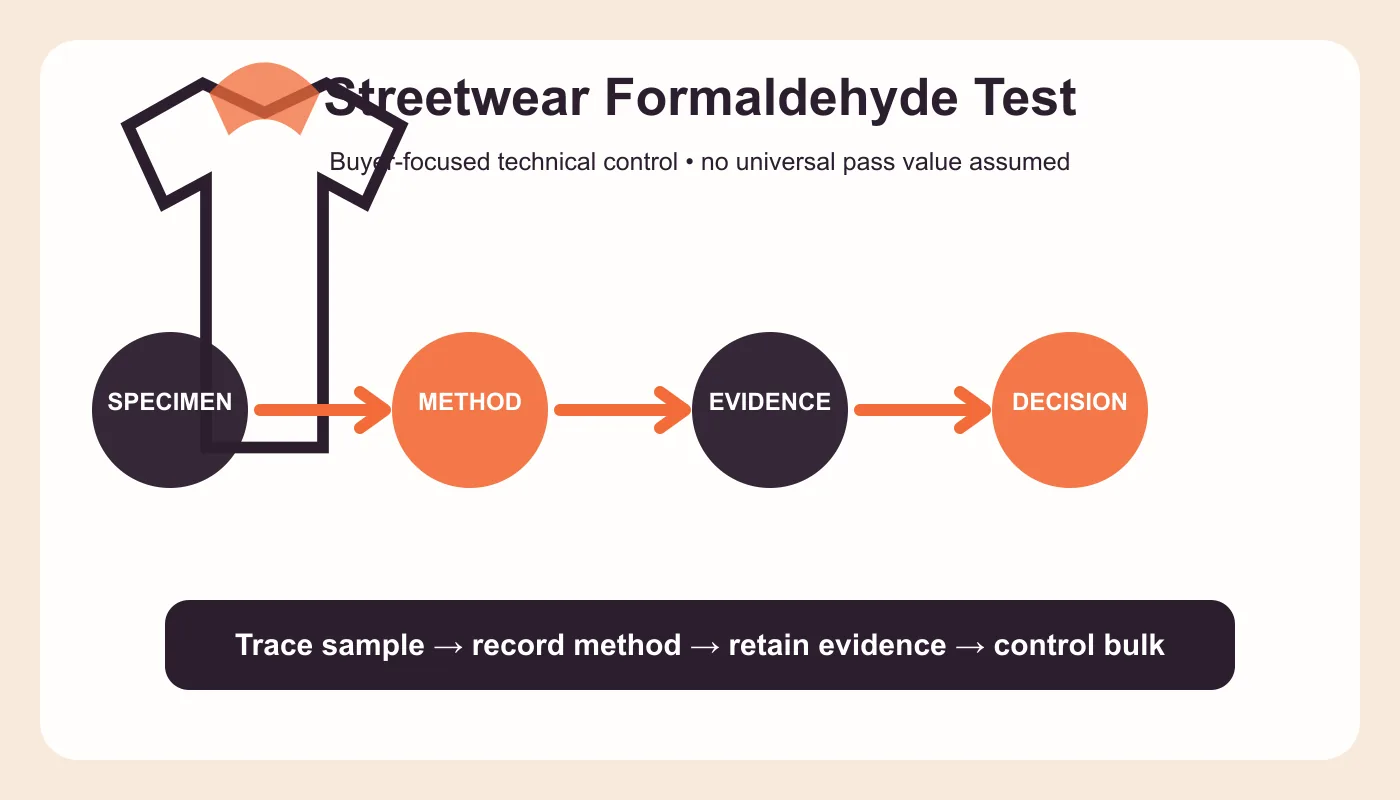 streetwear formaldehyde test overview diagram