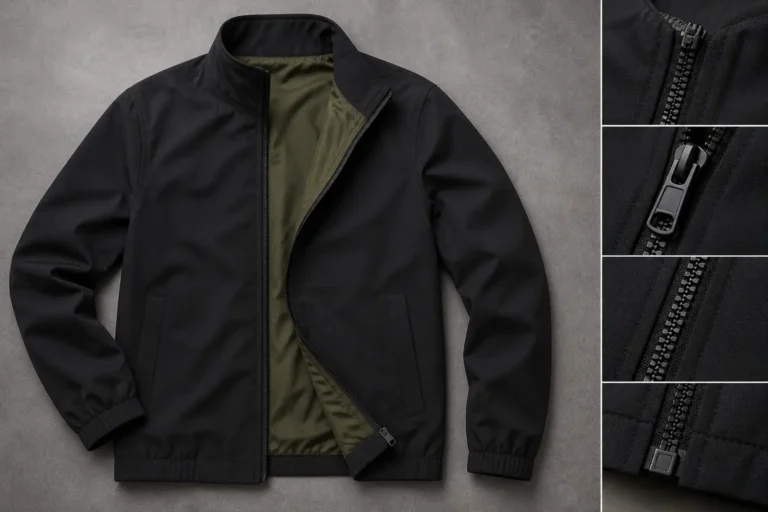 Streetwear jacket zipper specification technical comparison