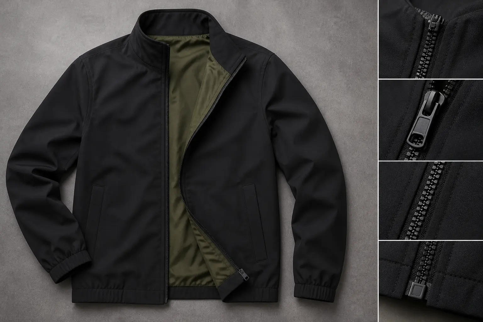Streetwear jacket zipper specification technical comparison