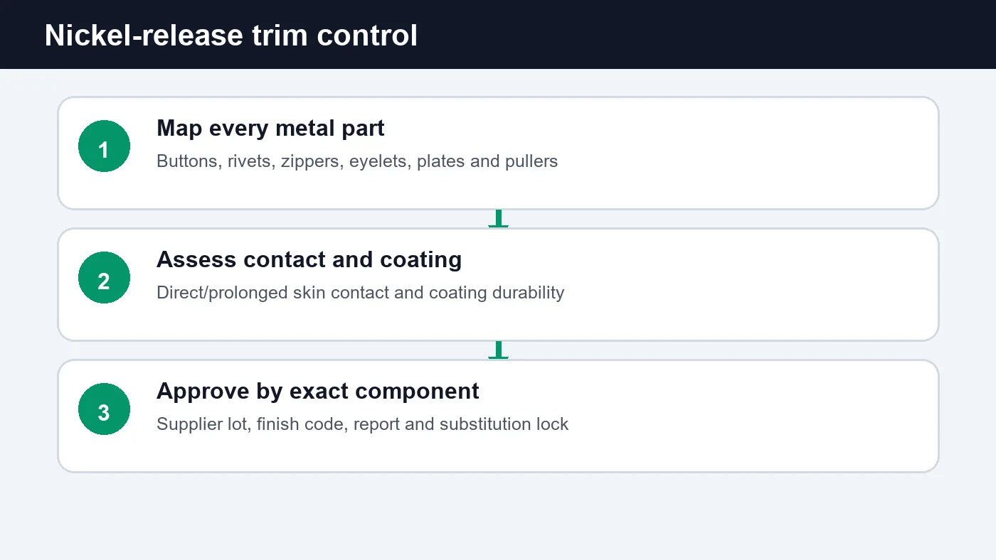 streetwear nickel release test control workflow