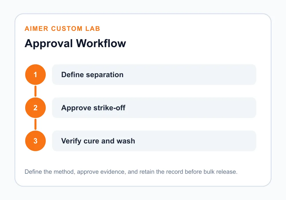 streetwear screen print underbase approval workflow