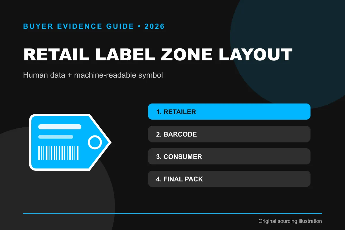 apparel retail label zone layout diagram