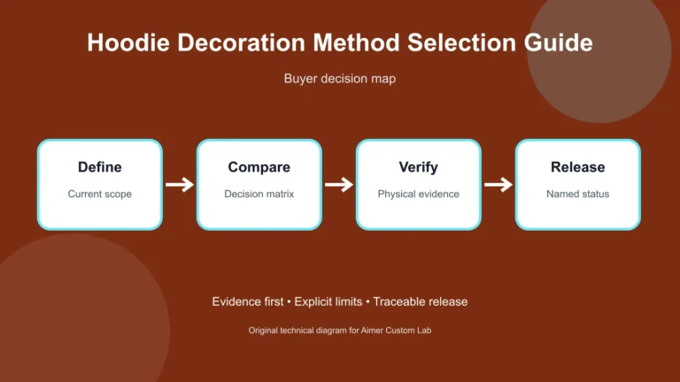 hoodie decoration methods buyer decision diagram