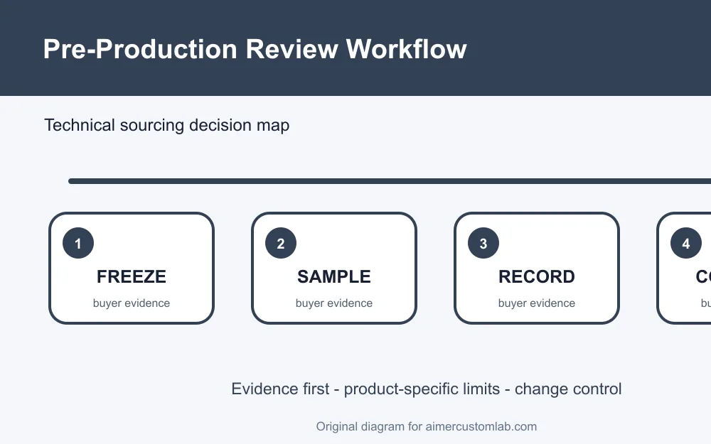 hoodie pre-production review checklist approval workflow