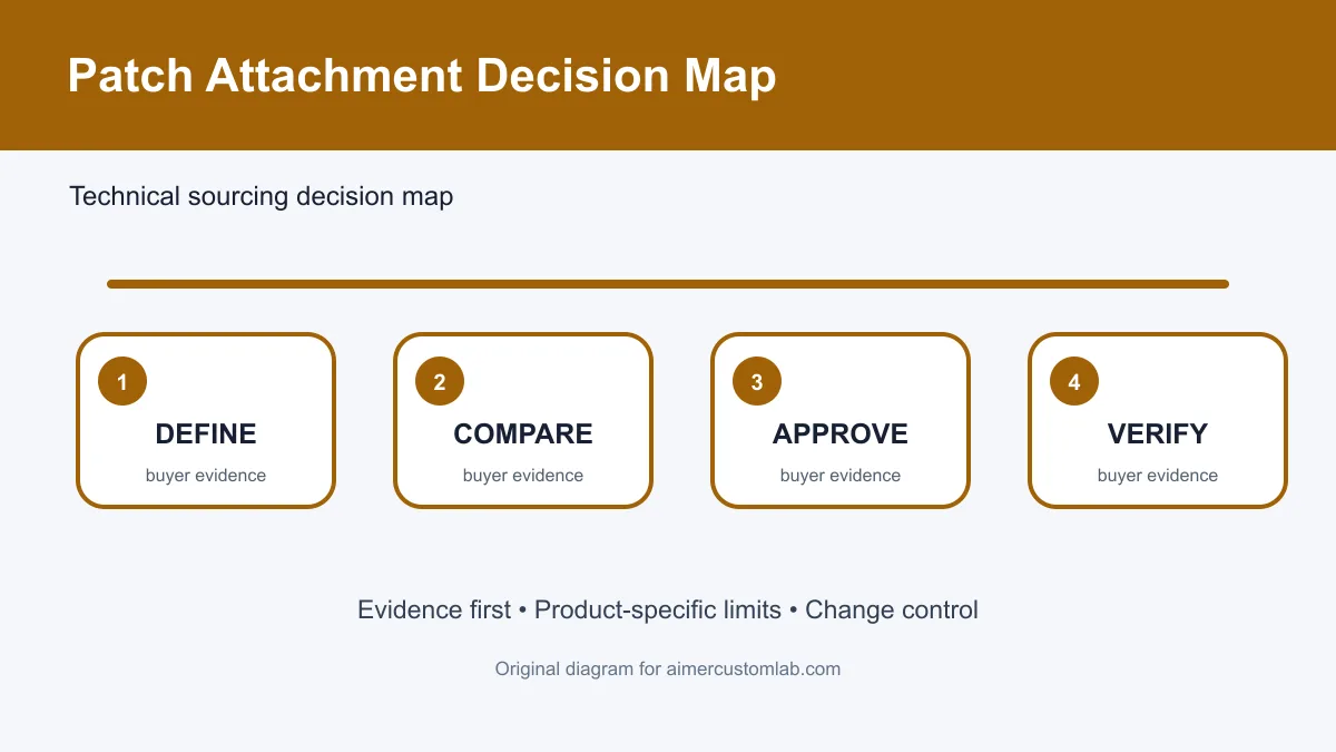 streetwear applique patch attachment patch attachment decision map