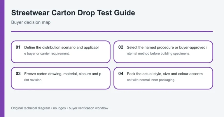 streetwear carton drop test buyer control diagram