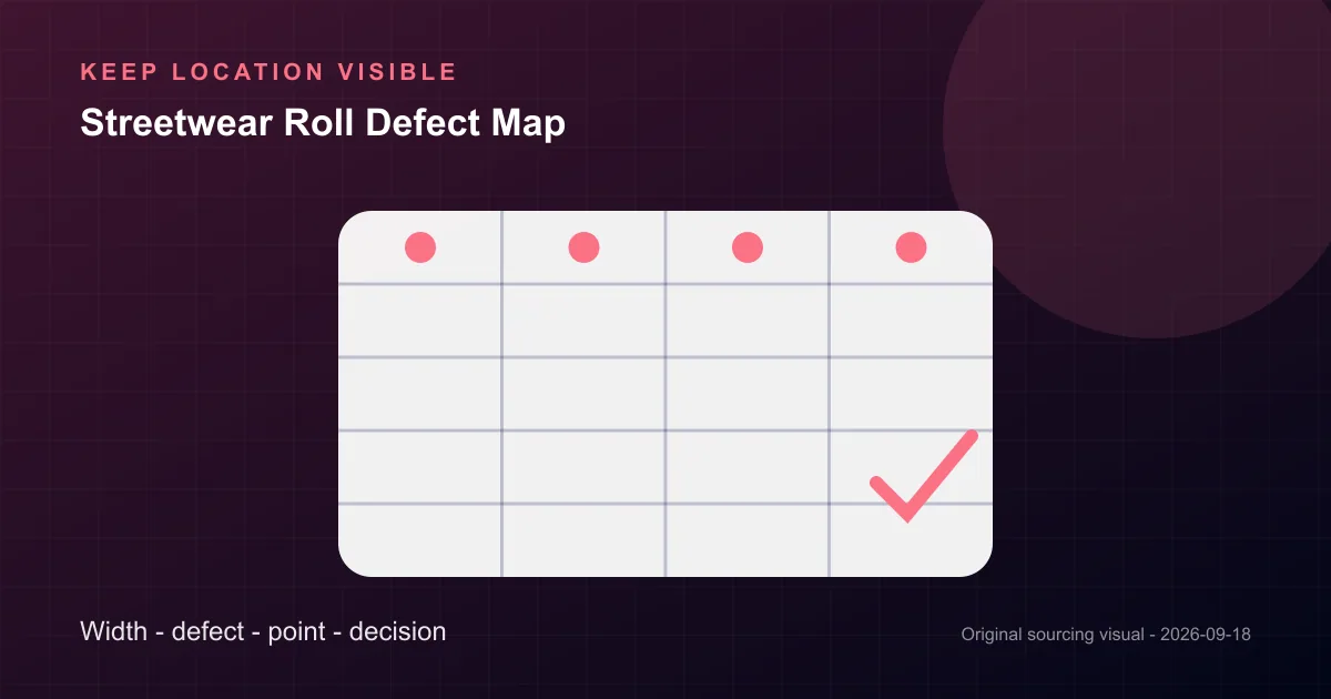 streetwear fabric four-point inspection roll map