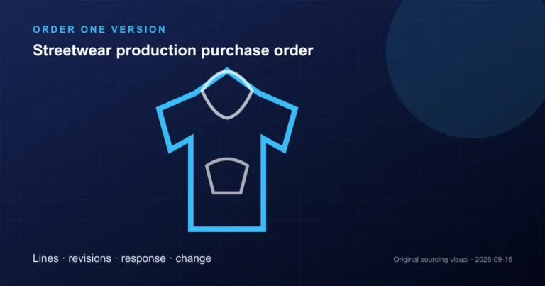 streetwear production purchase order control guide