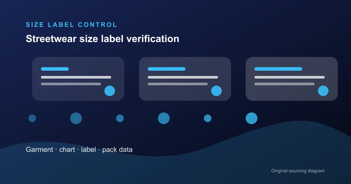 Streetwear size label verification guide for private labels