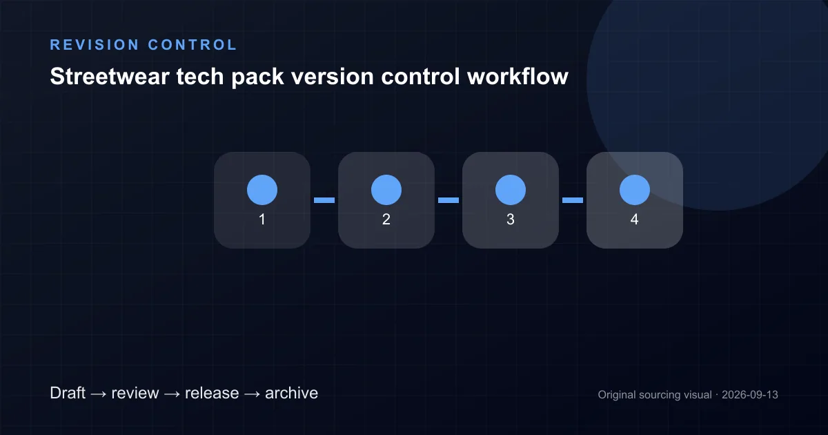 streetwear tech pack version control revision and approval workflow