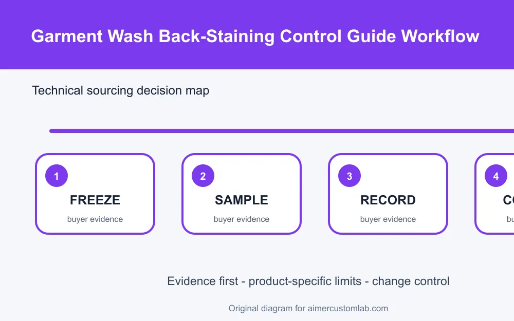 garment wash back staining workflow