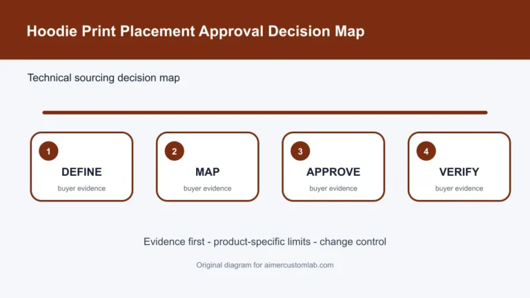 hoodie print placement approval decision map