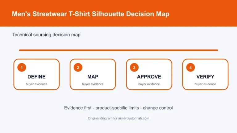 men's streetwear t-shirt silhouette decision map