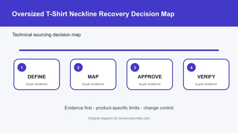oversized t-shirt neckline recovery decision map