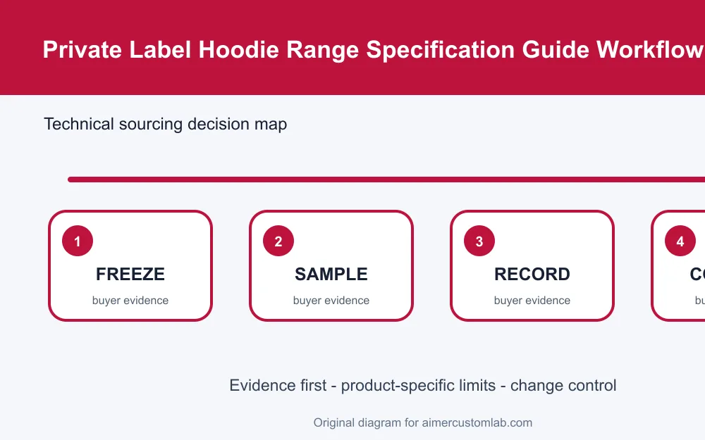 private label hoodie range specification workflow