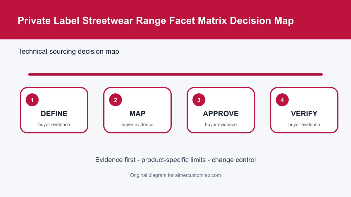 private label streetwear range facet matrix decision map