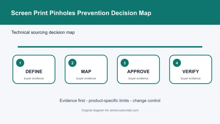 screen print pinholes decision map