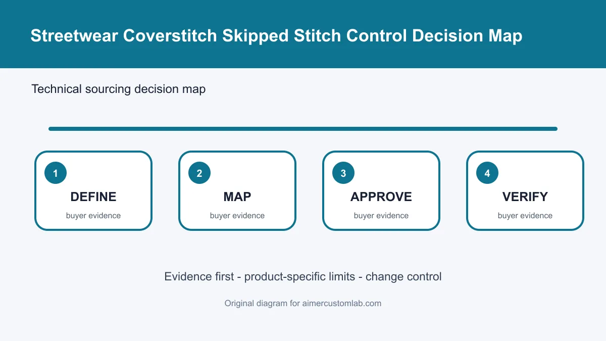 streetwear coverstitch skipped stitch control decision map