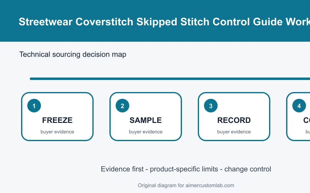 streetwear coverstitch skipped stitch control workflow