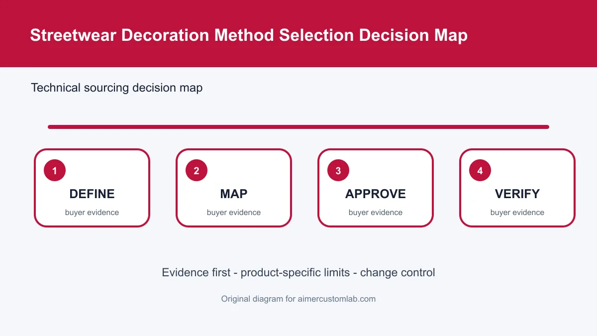 streetwear decoration method selection decision map