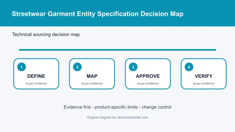 streetwear garment entity specification decision map
