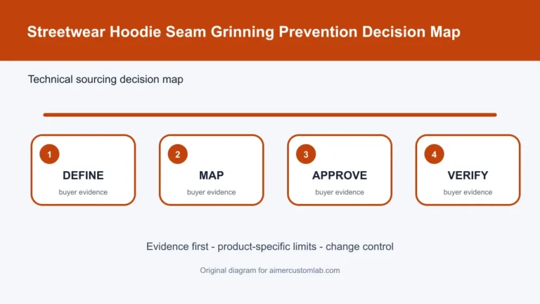 streetwear hoodie seam grinning prevention decision map