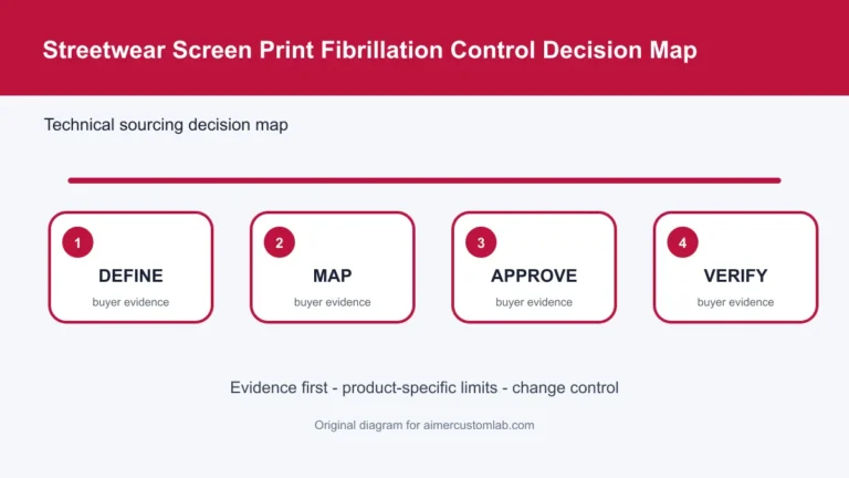 streetwear screen print fibrillation control decision map
