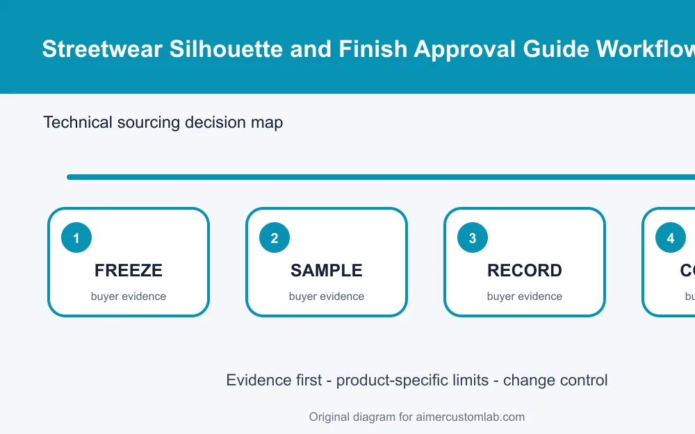 streetwear silhouette and finish approval workflow